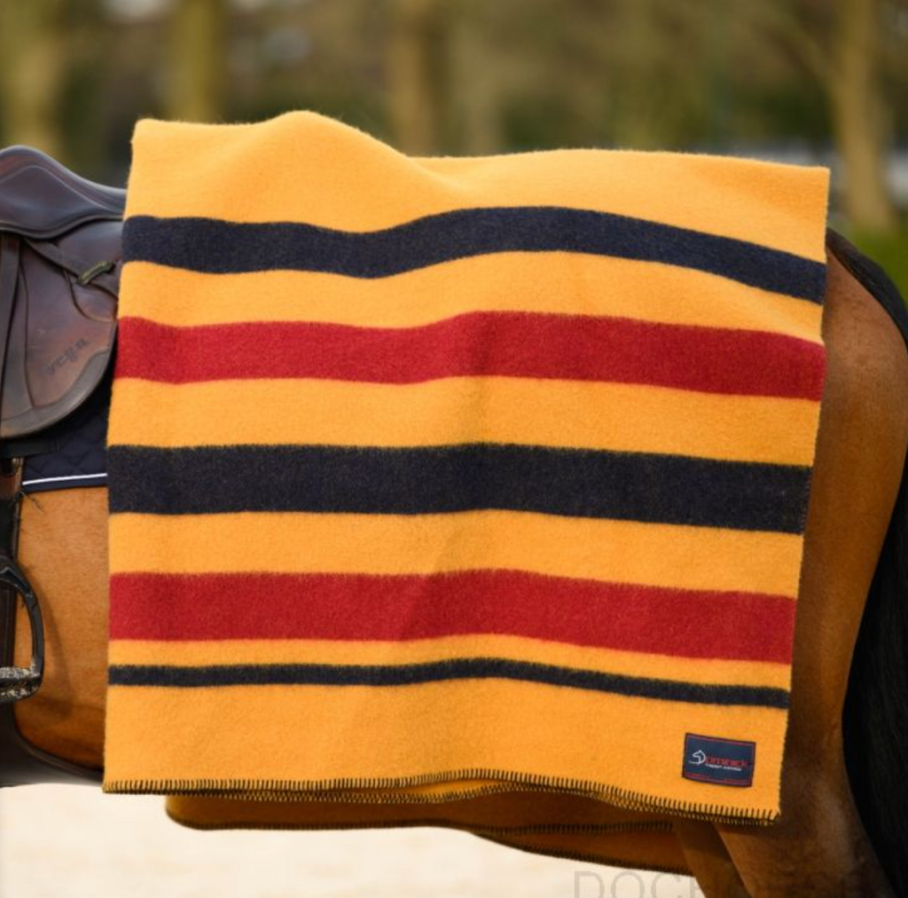 Dominick Golden Stripe Wollen deken